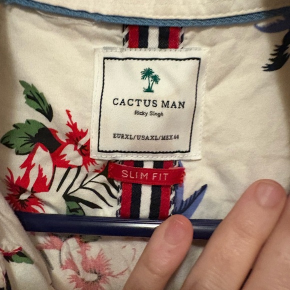 Cactus White Floral Casual Shirt - Picture 2 of 2